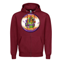 Burgundy stay sweet earrings Zipper Hoodie - BundleAndBundleShop