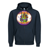 Navy stay sweet earrings Zipper Hoodie - BundleAndBundleShop