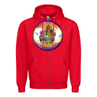 Red stay sweet earrings Zipper Hoodie - BundleAndBundleShop