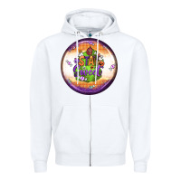 White stay sweet earrings Zipper Hoodie - BundleAndBundleShop