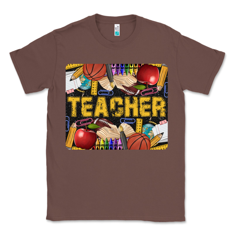 Western Teacher Black And Glitter Classic Tee by LillyAllenDesigns | Teevron