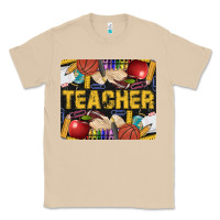 Mushroom Western Teacher Black And Glitter Classic Tee - LillyAllenDesigns