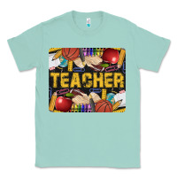 Seafoam Western Teacher Black And Glitter Classic Tee - LillyAllenDesigns
