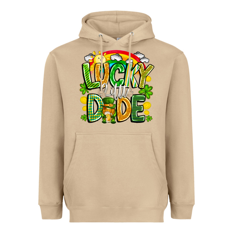Lucky Little Dude Heavyweight Hoodie by CowhideDigitalArt | Teevron