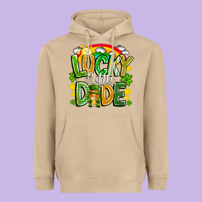 Lucky Little Dude Heavyweight Hoodie Designed By Cowhidedigitalart