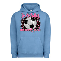 Pigment Pebble Blue in october we wear pink soccer Urban Hoodie - BarkalooDesign