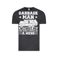 Vintage Black garbage man gift t  shirt recycling trash garbage man t  shirt Vintage Tee - longCreatives