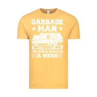 Vintage Mustard garbage man gift t  shirt recycling trash garbage man t  shirt Vintage Tee - longCreatives