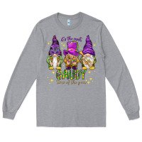 Heather Grey It's the most gaudy time of the year Long Sleeve Tee - HowdyJamesFarm