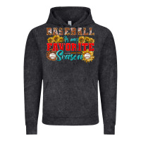 Vintage Black Baseball is my favorite season Vintage Hoodie - NancyCooperArtShop