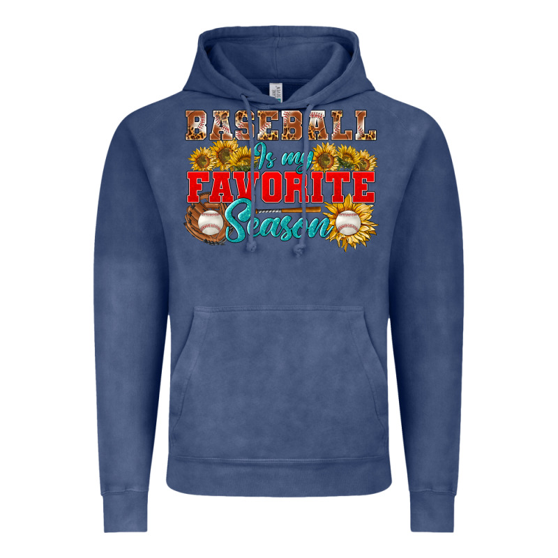 Baseball Is My Favorite Season Vintage Hoodie by NancyCooperArtShop | Teevron