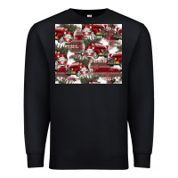 Black vintage christmas car pattern Premium Sweatshirt - CowhideDigitalArt