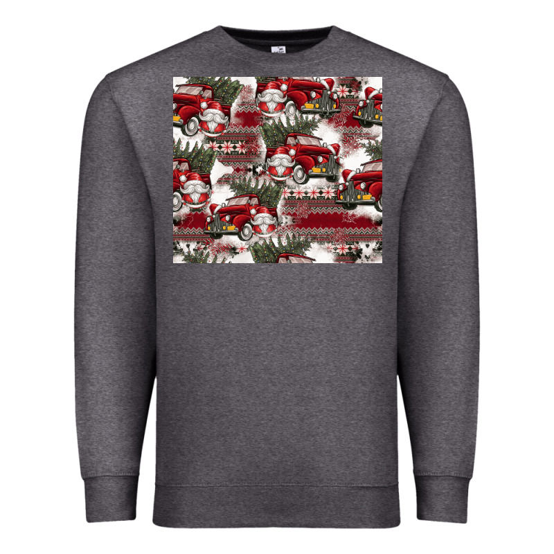 Vintage Christmas Car Pattern Premium Sweatshirt by CowhideDigitalArt | Teevron