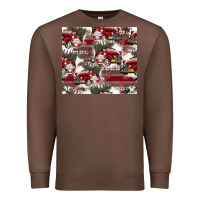 Chestnut vintage christmas car pattern Premium Sweatshirt - CowhideDigitalArt
