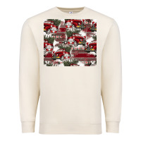 Sandshell vintage christmas car pattern Premium Sweatshirt - CowhideDigitalArt