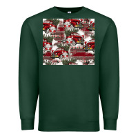 Sports Green vintage christmas car pattern Premium Sweatshirt - CowhideDigitalArt