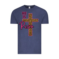 Vintage Denim He Is Risen Leopard Vintage Tee - Bettercallsaul