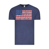 Vintage Denim political protest american flag   stand united t shirt Vintage Tee - longCreatives