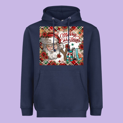 Merry Christmas Y'all Heavyweight Hoodie Designed By Cowhidedigitalart