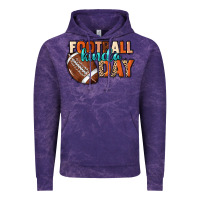 Cloud Purple Football kinda day Vintage Hoodie - NancyCooperArtShop