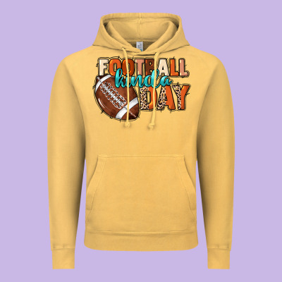 Football Kinda Day Vintage Hoodie Designed By Nancycooperartshop