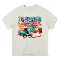 Cream teacher crew Heavy Core Tee - NancyCooperArtShop