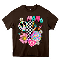 Chocolate Brown retro mama Heavy Core Tee - JahusDesignShop
