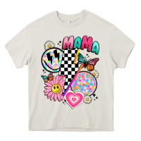 Cream retro mama Heavy Core Tee - JahusDesignShop