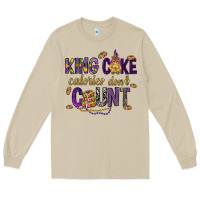 Mushroom King cake calories don't count Long Sleeve Tee - HowdyJamesFarm