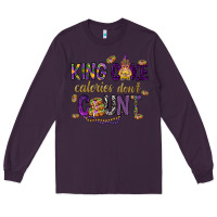 Plum King cake calories don't count Long Sleeve Tee - HowdyJamesFarm
