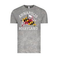 Cloud Rock Annapolis Maryland Crab State Flag Home Travel Vintage Vintage Tee - longCreatives