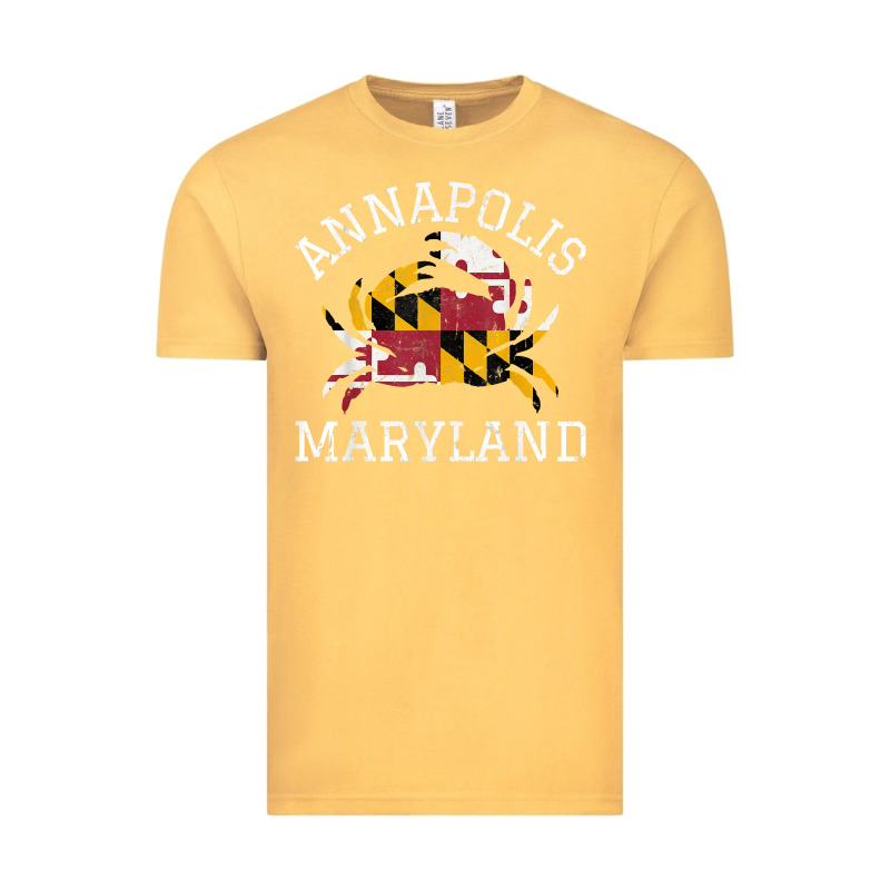 Annapolis Maryland Crab State Flag Home Travel Vintage Vintage Tee by longCreatives | Teevron