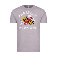 Vintage Zinc Annapolis Maryland Crab State Flag Home Travel Vintage Vintage Tee - longCreatives
