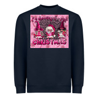 Navy i'm dreaming of a pink christmas Heavyweight Sweatshirt - FaDigitalArtStudio