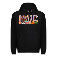 Black Easter love dog paw Premium Hoodie - BundleAndBundleShop