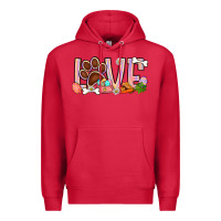 Cardinal Easter love dog paw Premium Hoodie - BundleAndBundleShop