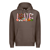 Coffee Easter love dog paw Premium Hoodie - BundleAndBundleShop