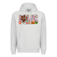 Dove Grey Easter love dog paw Premium Hoodie - BundleAndBundleShop