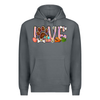 Rock Easter love dog paw Premium Hoodie - BundleAndBundleShop