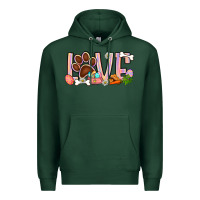 Sports Green Easter love dog paw Premium Hoodie - BundleAndBundleShop