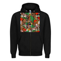 Black christmas donkey Zipper Hoodie - FaDigitalArtStudio