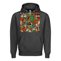 Charcoal Heather christmas donkey Zipper Hoodie - FaDigitalArtStudio