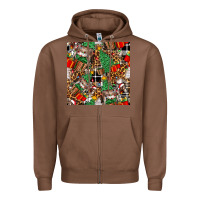 Chestnut christmas donkey Zipper Hoodie - FaDigitalArtStudio