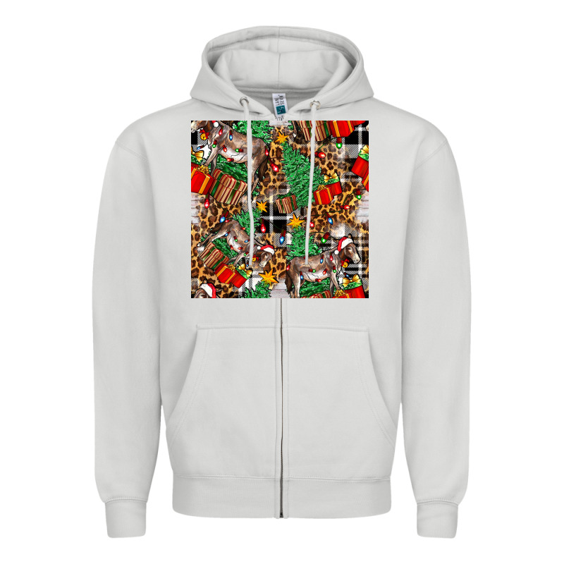 Christmas Donkey Zipper Hoodie by FaDigitalArtStudio | Teevron