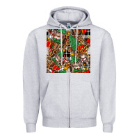 Heather Grey christmas donkey Zipper Hoodie - FaDigitalArtStudio