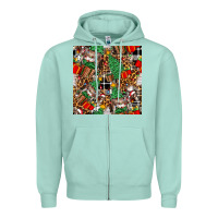 Seafoam christmas donkey Zipper Hoodie - FaDigitalArtStudio