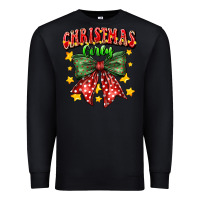 Black festive holiday bow design Premium Sweatshirt - CowhideDigitalArt