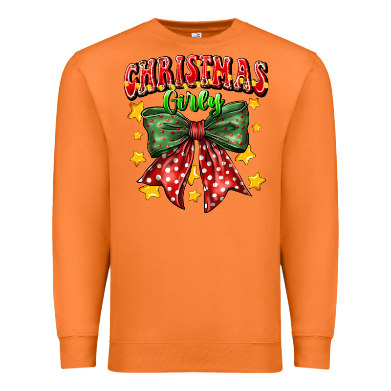 Festive Holiday Bow Design Premium Sweatshirt by CowhideDigitalArt | Teevron