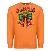 Carrot festive holiday bow design Premium Sweatshirt - CowhideDigitalArt