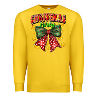 Lemon festive holiday bow design Premium Sweatshirt - CowhideDigitalArt
